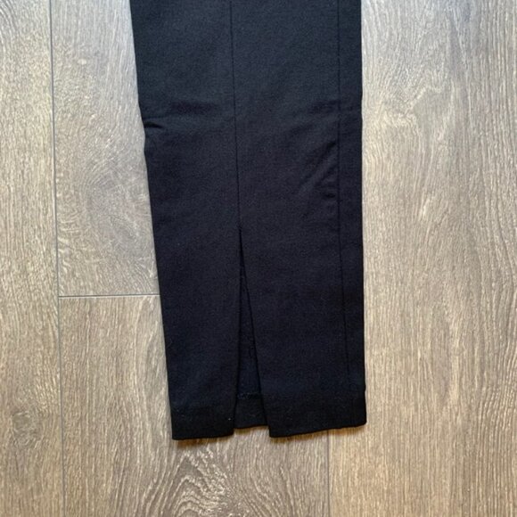 Aritzia Babaton Pants Split Hem Ankle Straight Skinny leg Trousers Black - Picture 11 of 16